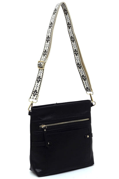 Guitar Strap Faux Leather Crossbody Bag Fashion World