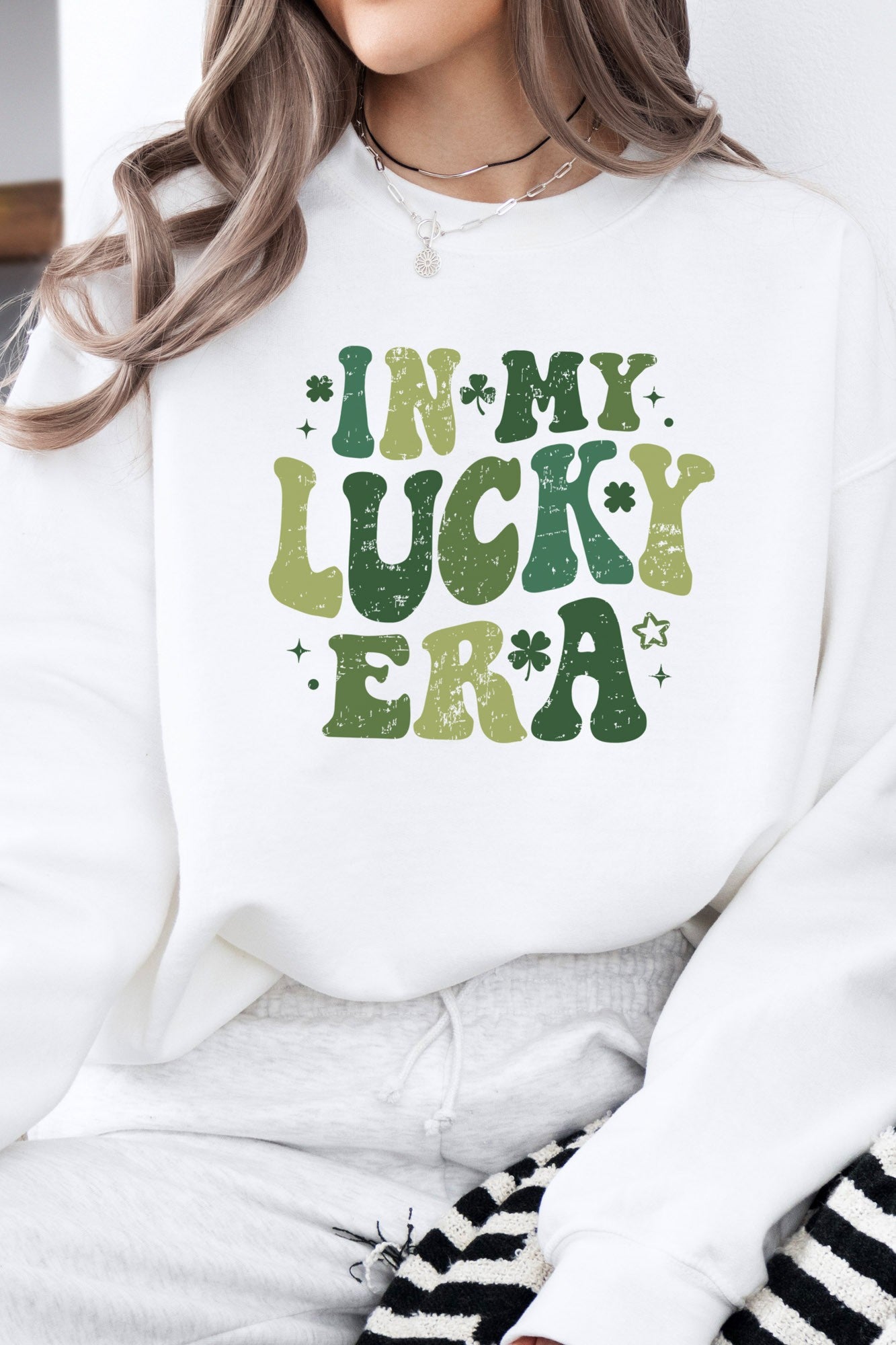 In My Lucky Era, St Patrick's Graphic Sweatshirt