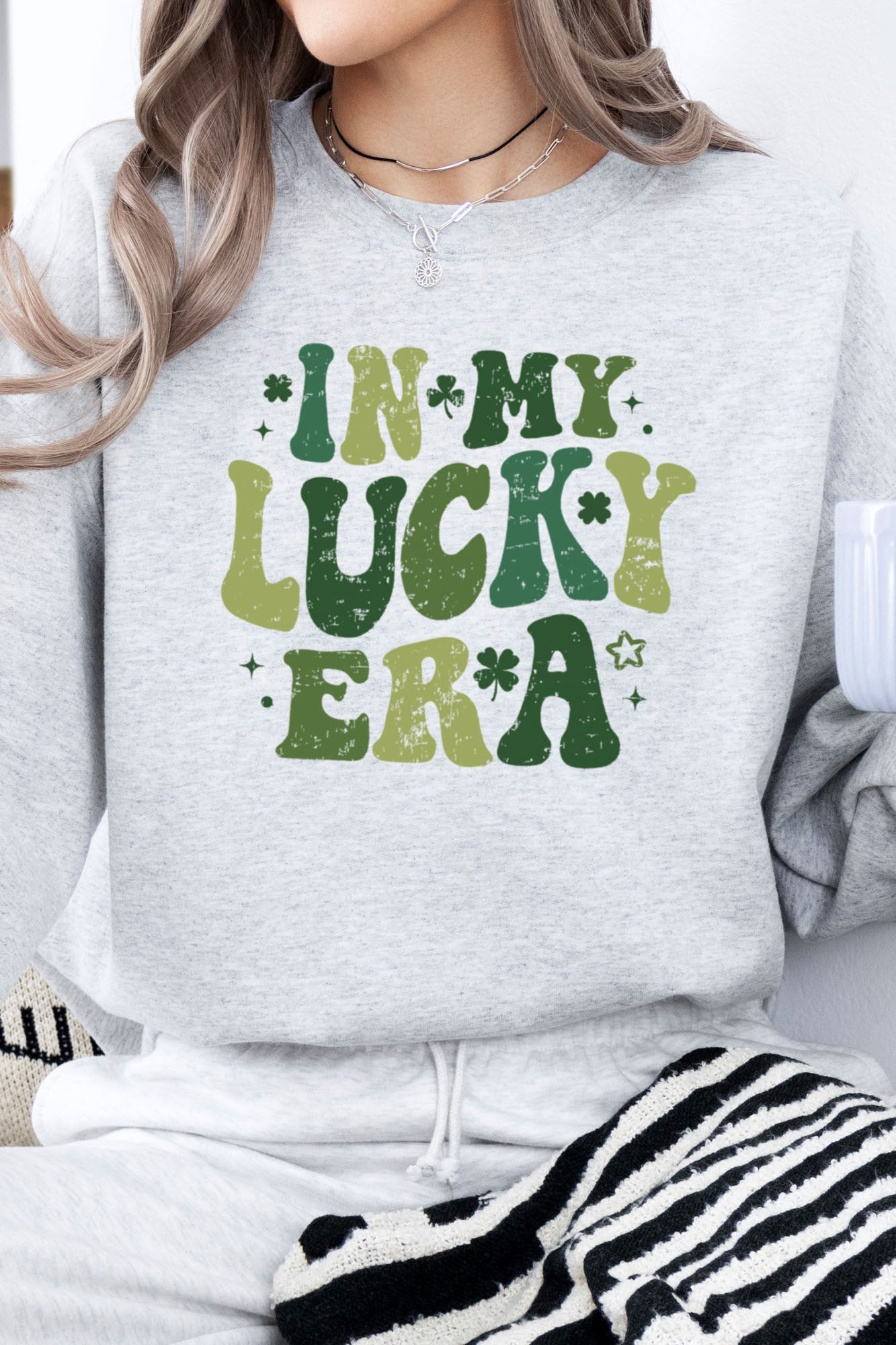 In My Lucky Era, St Patrick's Graphic Sweatshirt