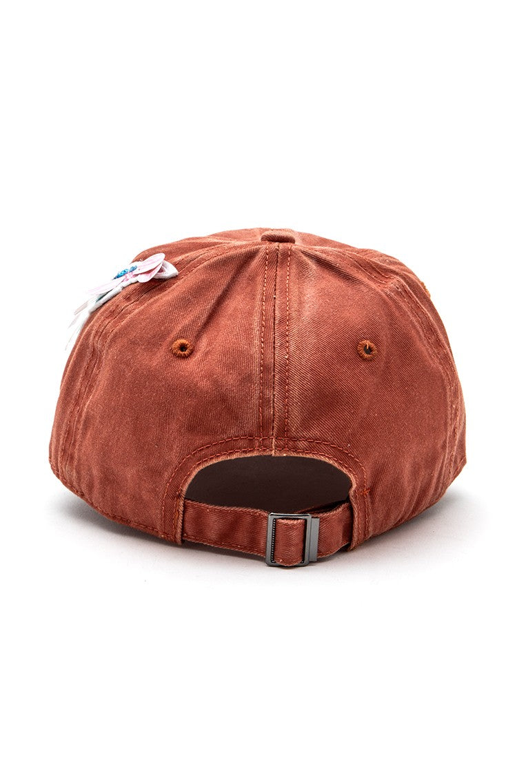 Mix Media Bird Patch Vintage Cotton Canvas Cap LA Jewelry Plaza