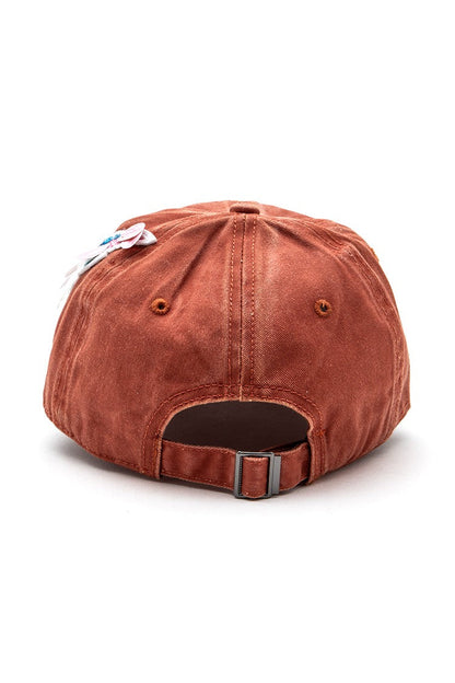 Mix Media Bird Patch Vintage Cotton Canvas Cap LA Jewelry Plaza