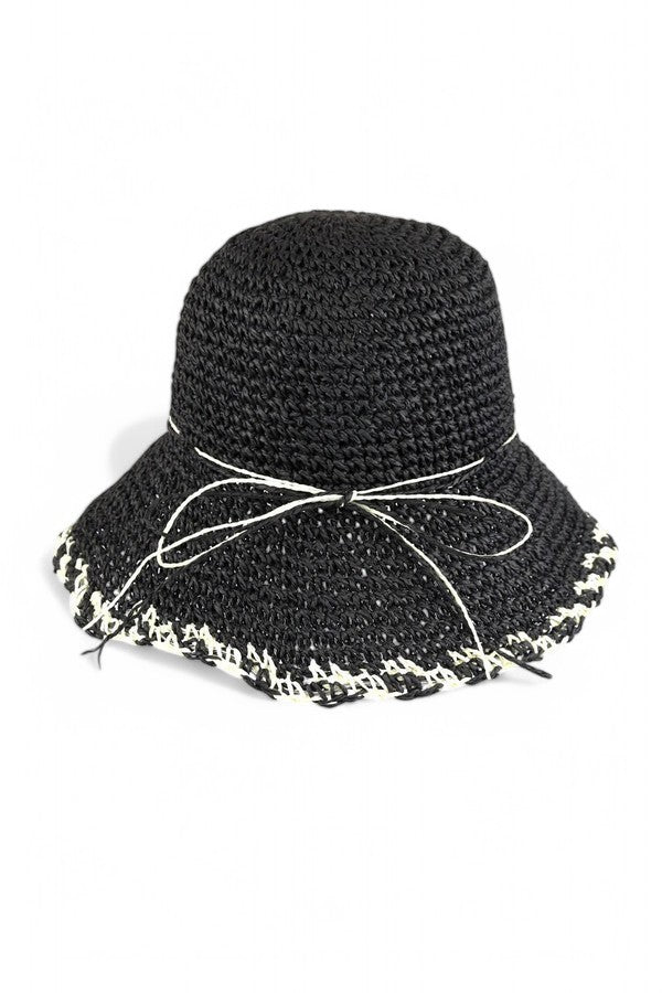 Crochet Straw Bucket Hat LA Jewelry Plaza