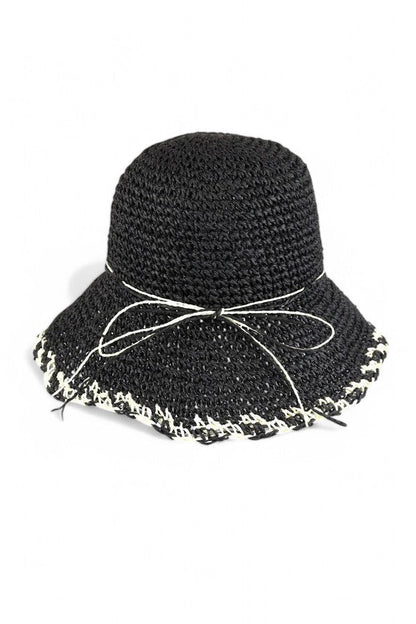 Crochet Straw Bucket Hat LA Jewelry Plaza