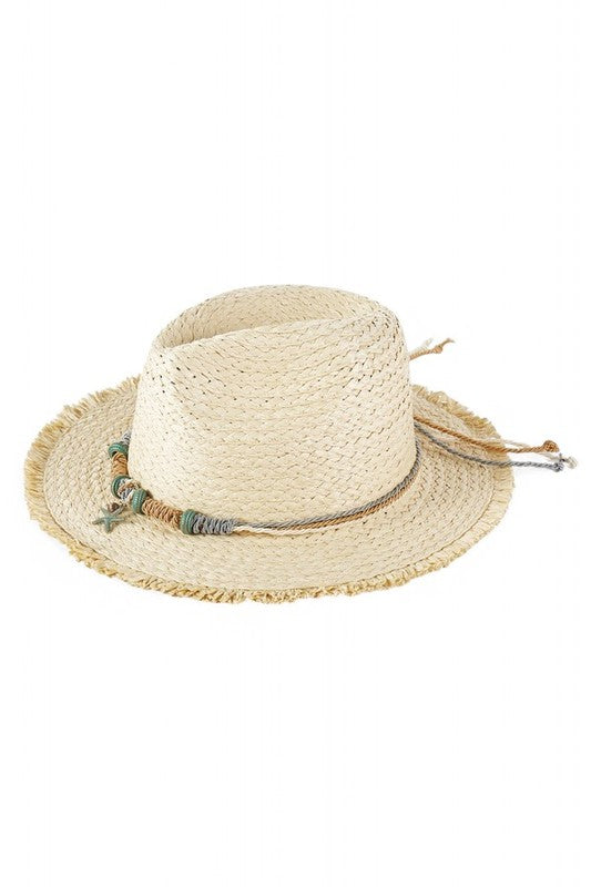 Starfish Charm Hatband Straw Sun Hat LA Jewelry Plaza