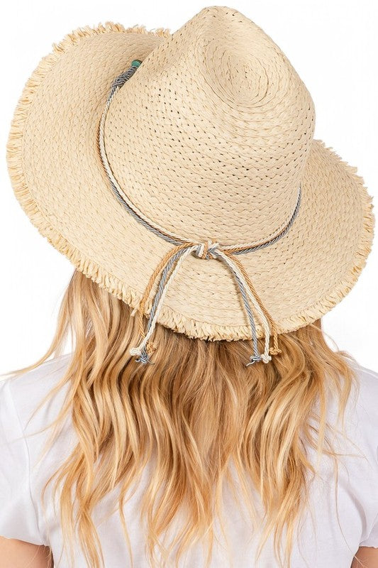 Starfish Charm Hatband Straw Sun Hat LA Jewelry Plaza