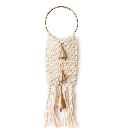 Macrame Cone Bells Door Hanger - Hand Tuned, Fair Trade Home  DAME BOHEME