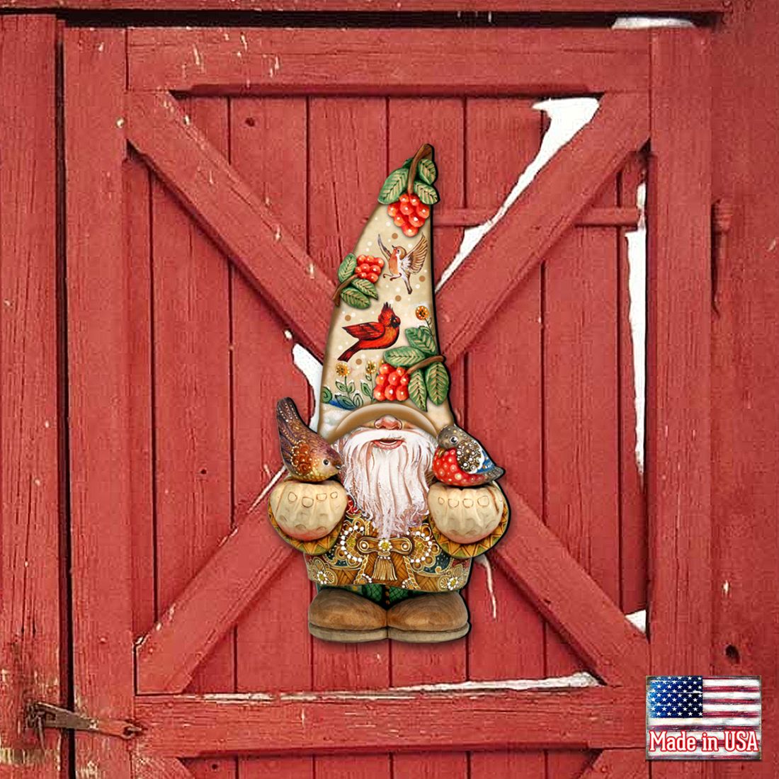 Fall Gnome Halloween Door Decor by G. DeBrekht - Thanksgiving Halloween Decor - 8611013H  DAME BOHEME