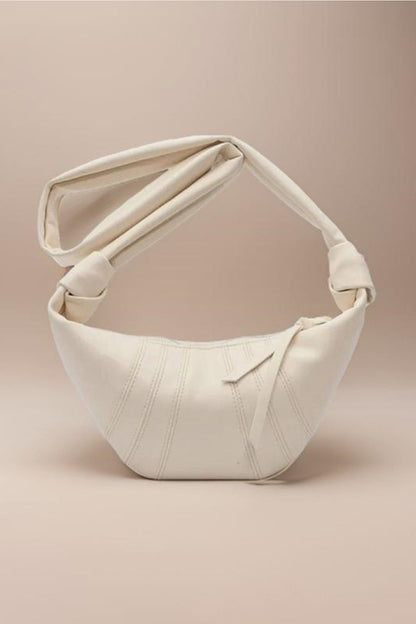 Zenana Half Moon Vegan Leather Satchel Crossbody Bag Trendsi