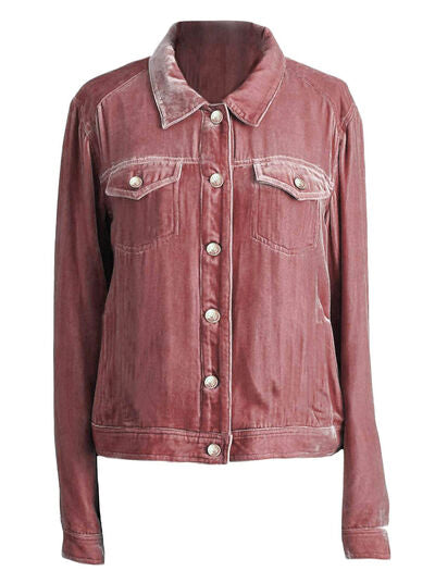 Casual Button-Up Long Sleeve Jacket  DAME BOHEME