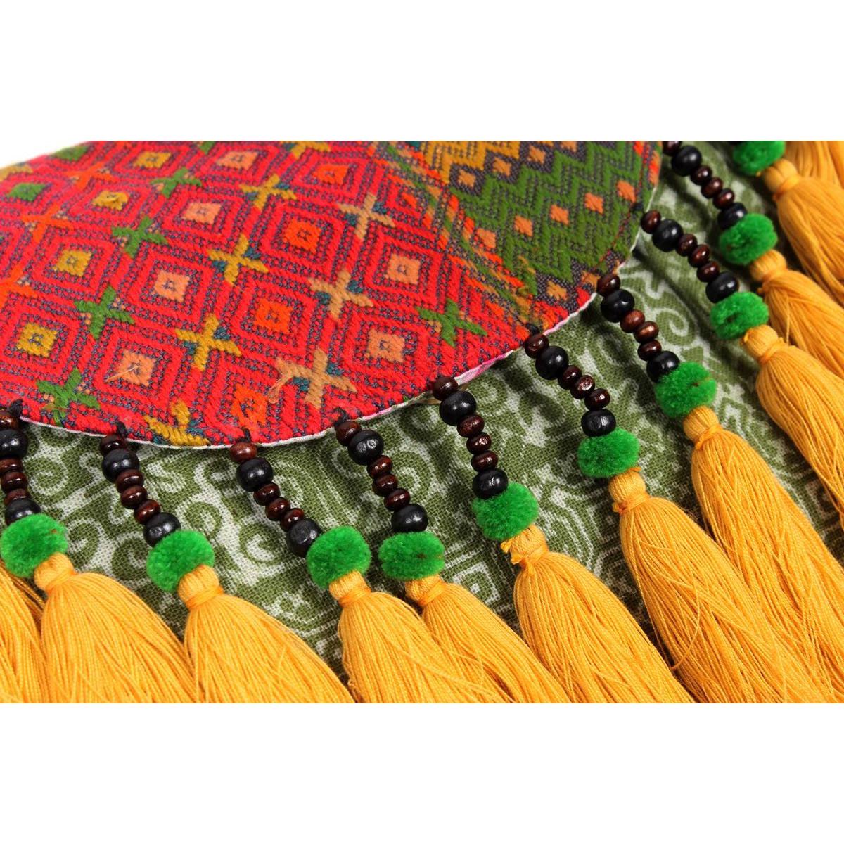 Embroidered Tassel Boho Crossbody Bag - Thailand  DAME BOHEME