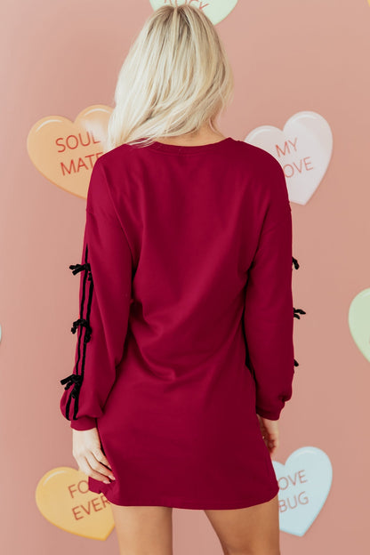 Priscilla Drop Shoulder Sweatshirt Valentines Dress  DAME BOHEME