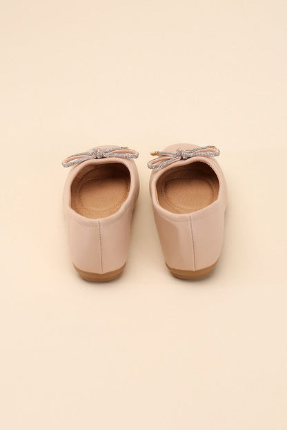 DOROTHY-77 Bow Ballet Flats Top Guy Footwear