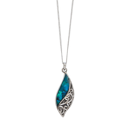 Abalone Dainty Pendant Necklace  DAME BOHEME