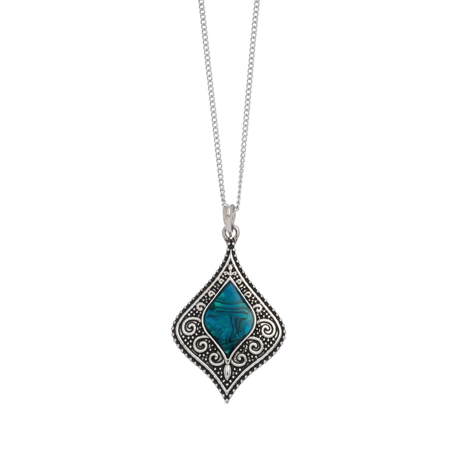 Abalone Dainty Pendant Necklace  DAME BOHEME