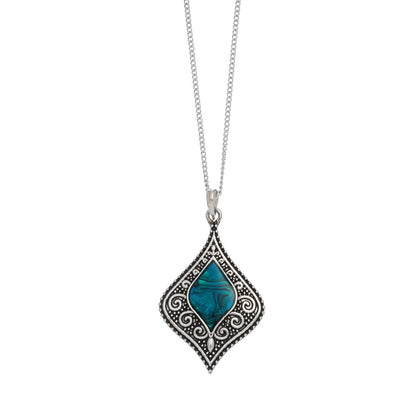 Abalone Dainty Pendant Necklace  DAME BOHEME
