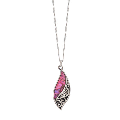 Abalone Dainty Pendant Necklace  DAME BOHEME