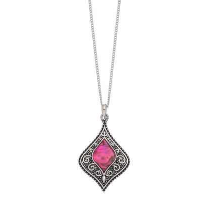 Abalone Dainty Pendant Necklace  DAME BOHEME