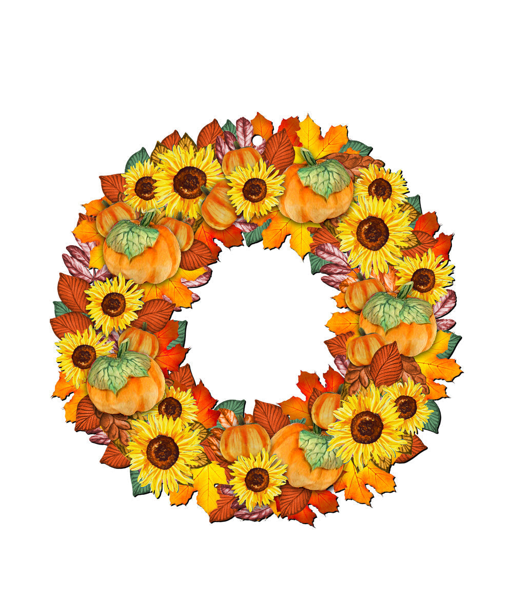 Fall Holiday Door Wreath by G. DeBrekht - Thanksgiving Halloween Decor - 8185305H  DAME BOHEME