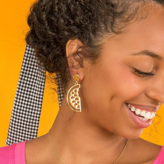 Fruits and Ladybugs Summer Icon Drop Earrings  DAME BOHEME