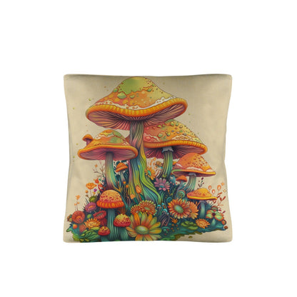 Retro Mushrooms Pillow Case Made in America  DAME BOHEME