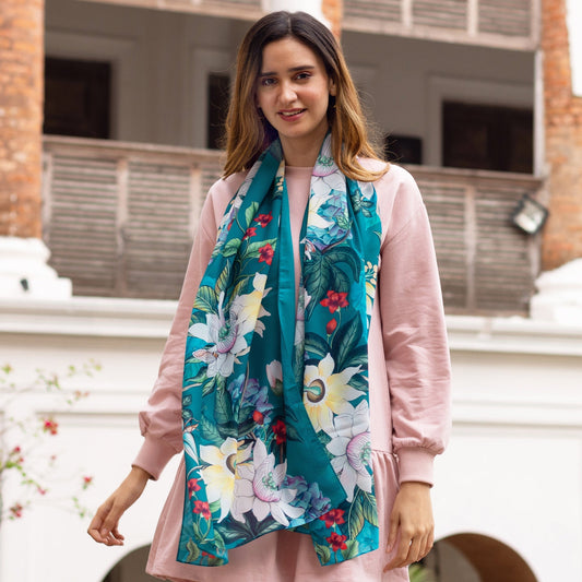 Printed Chiffon Scarf - 3300  DAME BOHEME