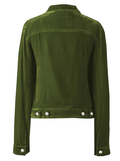 Casual Button-Up Long Sleeve Jacket  DAME BOHEME