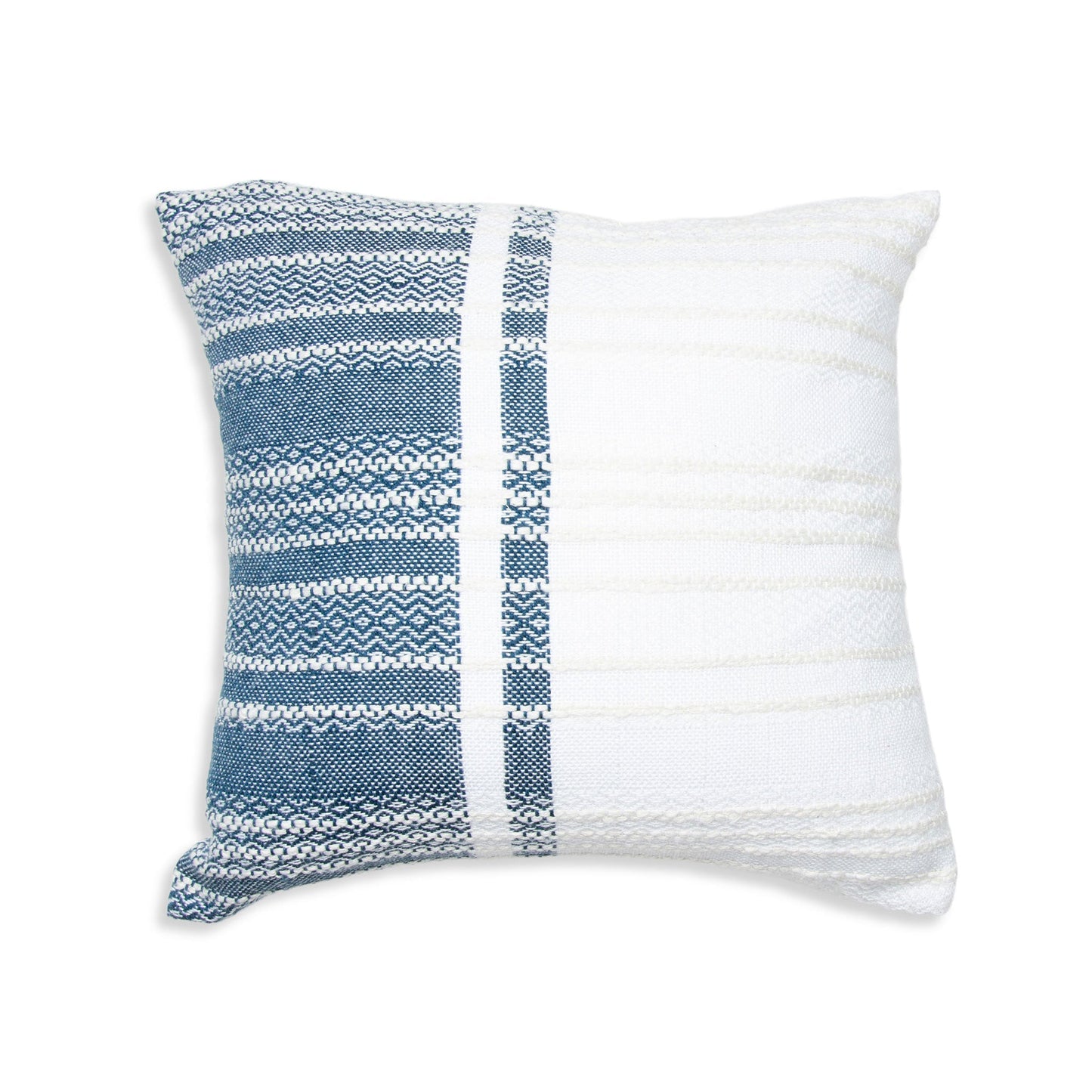 Genevieve 18X18" Handwoven Striped In/Outdoor Throw Pillow  DAME BOHEME