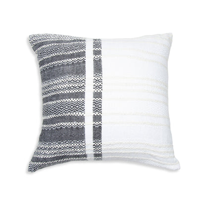 Genevieve 18X18" Handwoven Striped In/Outdoor Throw Pillow  DAME BOHEME