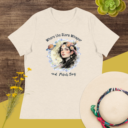Where the Stars Whisper Women's Relaxed Graphic Print Bella + Canvas T-Shirt  DAME BOHEME