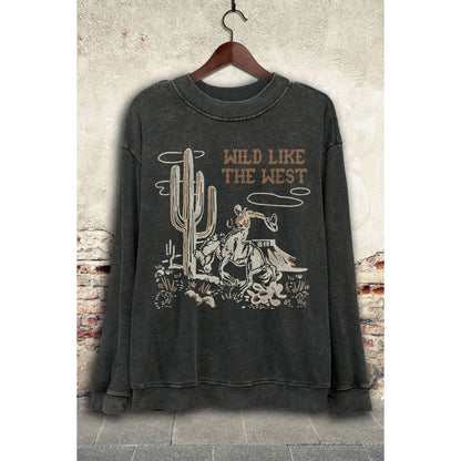 WILD LIKE THE WEST Mineral Graphic Sweatshirt  DAME BOHEME
