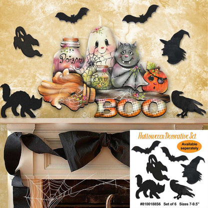 Brunhilda's Broom! Halloween Door Decor by Jamie Mills-Price - Thanksgiving Halloween Decor - 8457411H  DAME BOHEME
