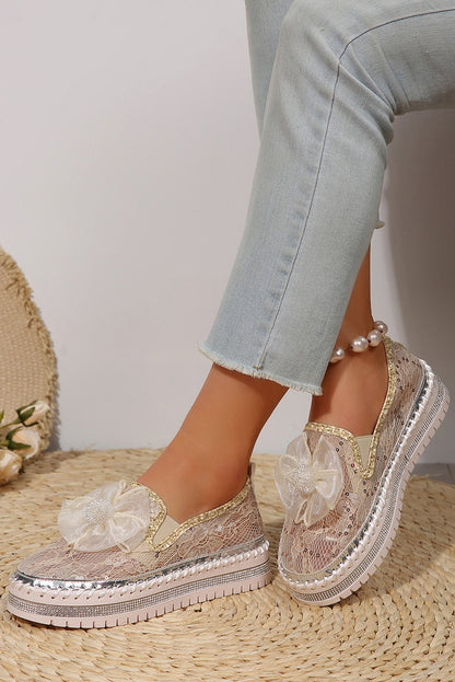 Ayah Breathable Lace Loafer Shoes  DAME BOHEME