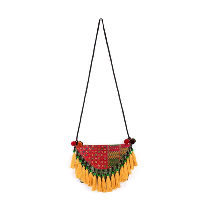 Embroidered Tassel Boho Crossbody Bag - Thailand  DAME BOHEME
