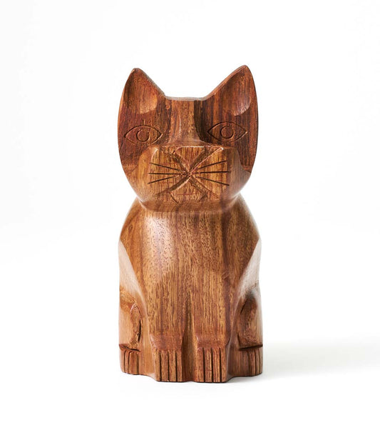 Cat Eyeglass Holder Stand - Hand Carved Wood, Sustainably Made  DAME BOHEME