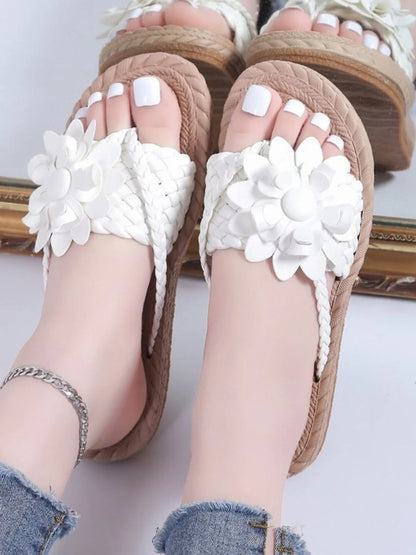 Floral Embellished Comfort Slide Sandals Trendsi