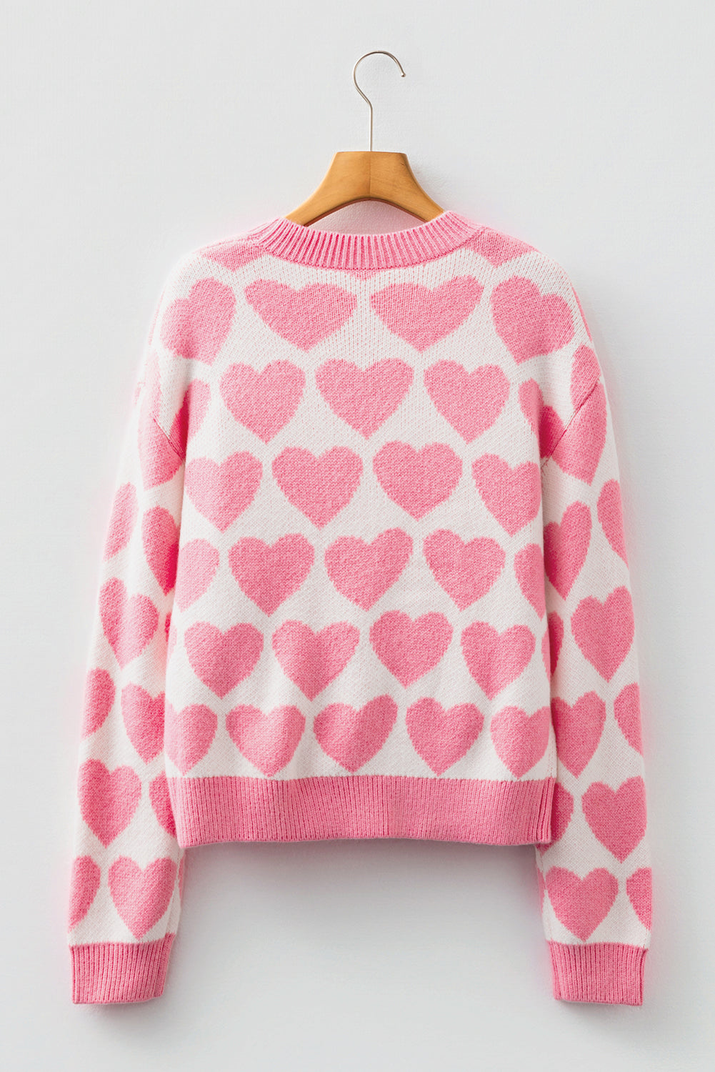 Skylar Heart Print Knit Sweater  DAME BOHEME