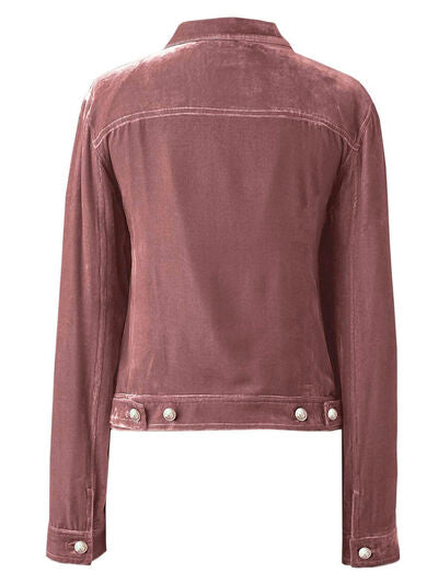 Casual Button-Up Long Sleeve Jacket  DAME BOHEME