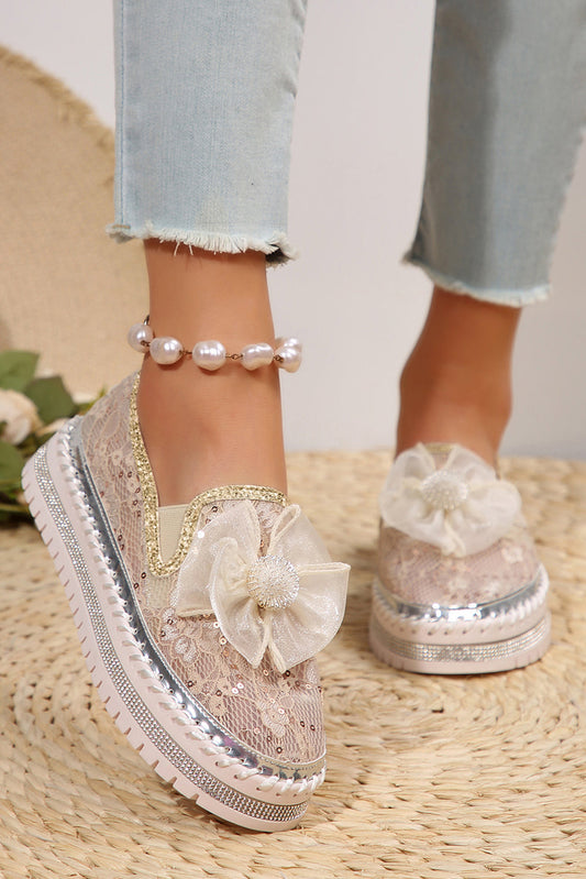 Ayah Breathable Lace Loafer Shoes  DAME BOHEME