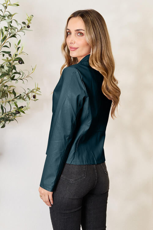 Women Classic Neck Zip-Up Jacket For Everyday Wear  DAME BOHEME