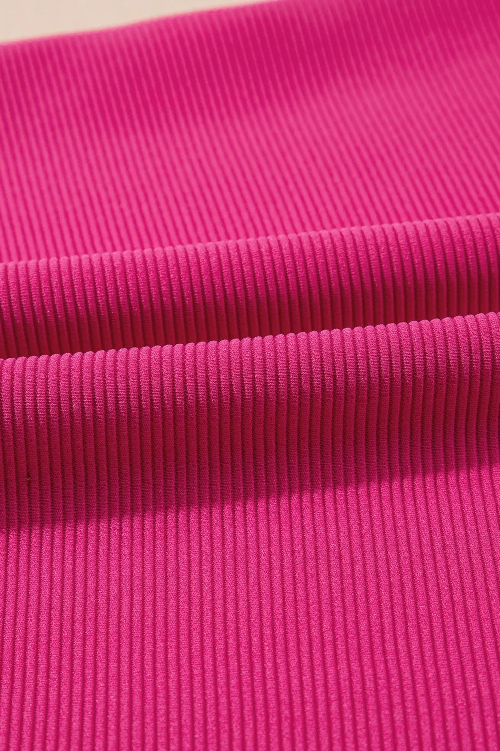 Striped Detail Flutter Sleeve Zipped Collar Top and Short Set  DAME BOHEME