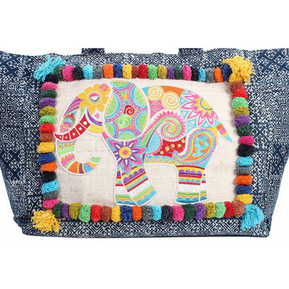 Oasis Batik Elephant Tote Bag - Thailand  DAME BOHEME