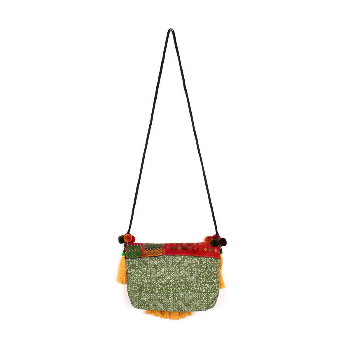 Embroidered Tassel Boho Crossbody Bag - Thailand  DAME BOHEME
