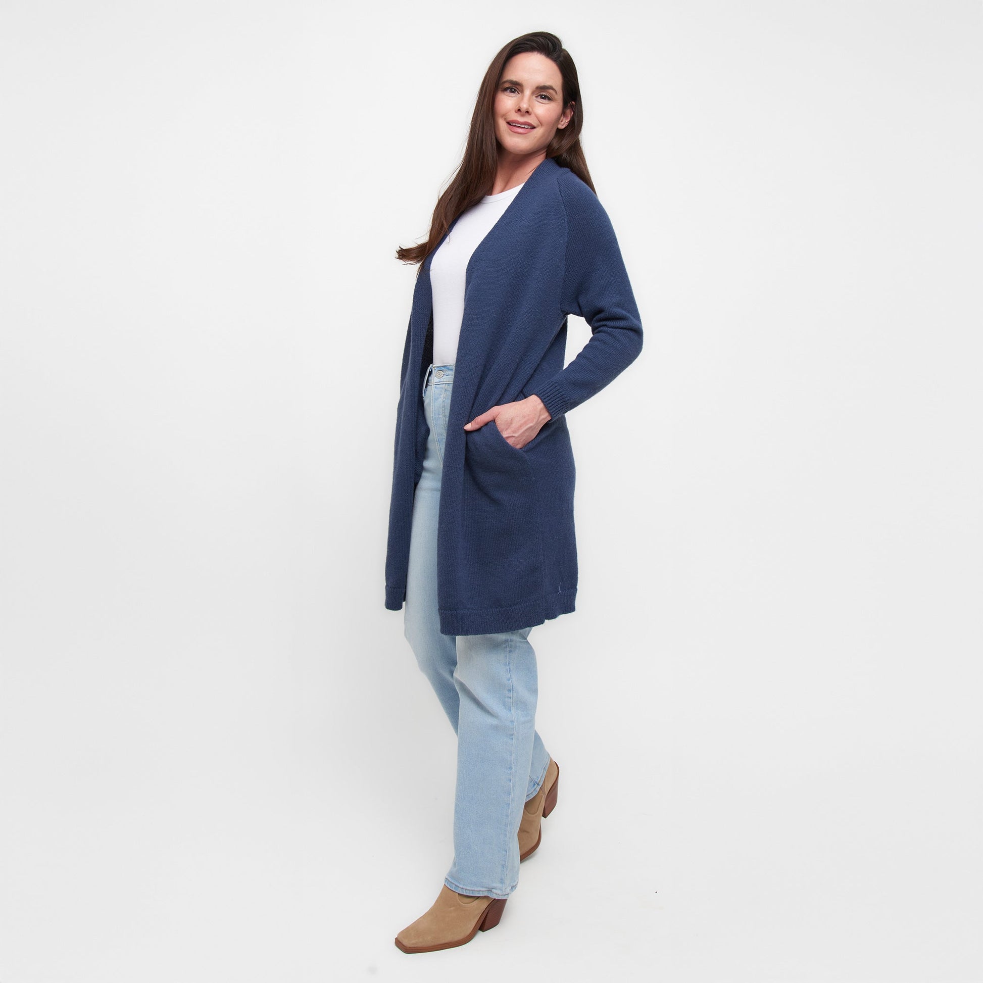 Madison Jade Knit Cardigan with Pockets  DAME BOHEME