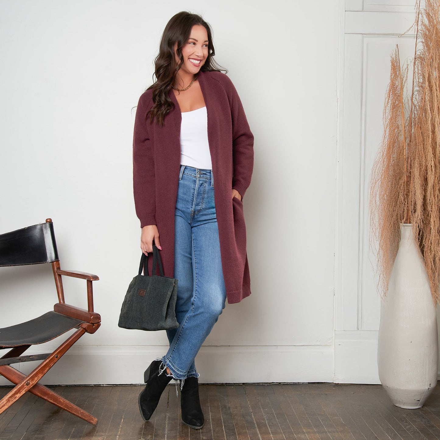Madison Jade Knit Cardigan with Pockets  DAME BOHEME