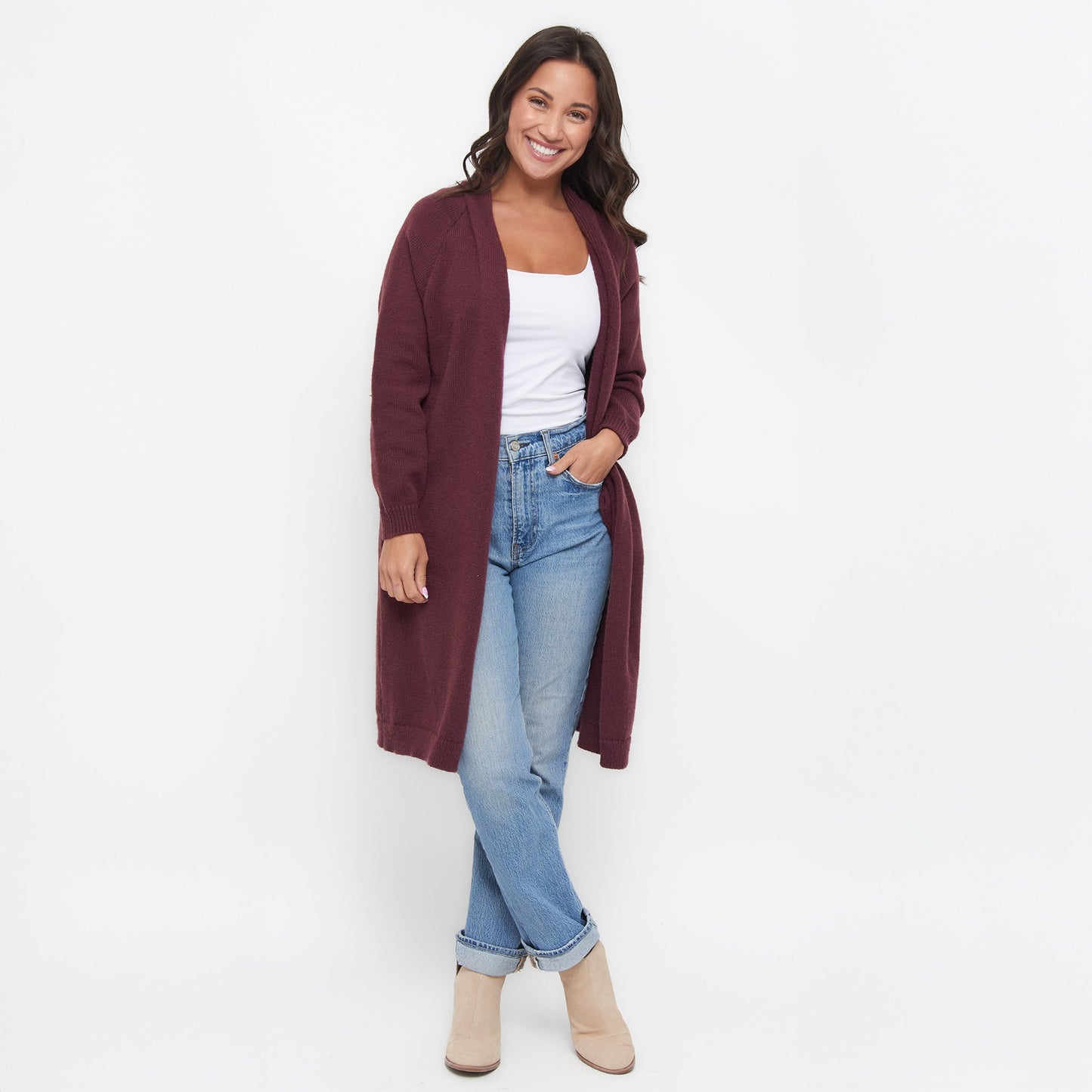 Madison Jade Knit Cardigan with Pockets  DAME BOHEME