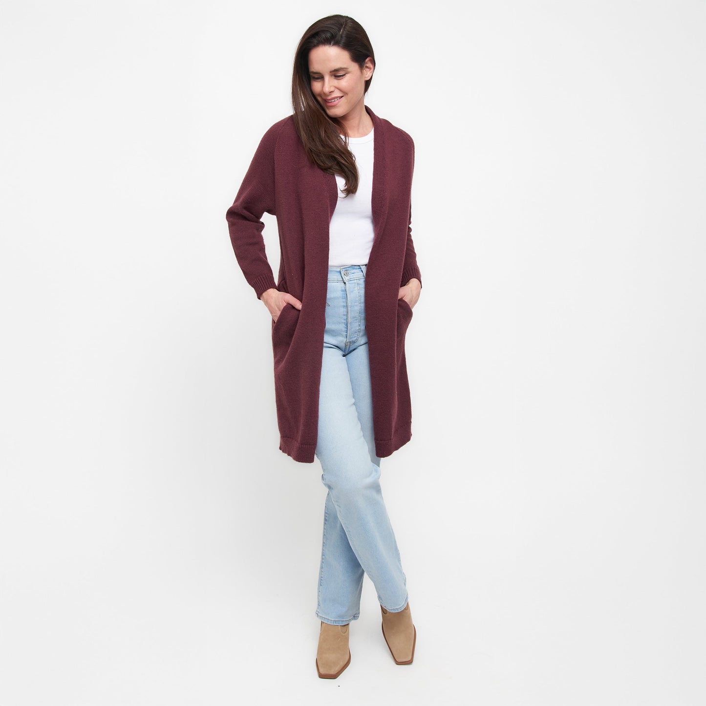 Madison Jade Knit Cardigan with Pockets  DAME BOHEME