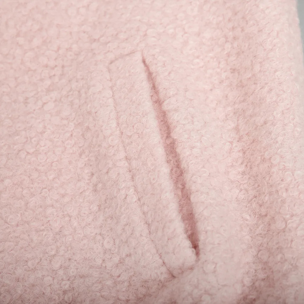 Double Take Plush Mock Neck Snap Down Jacket with Pockets  DAME BOHEME