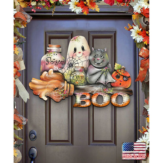 Brunhilda's Broom! Halloween Door Decor by Jamie Mills-Price - Thanksgiving Halloween Decor - 8457411H  DAME BOHEME