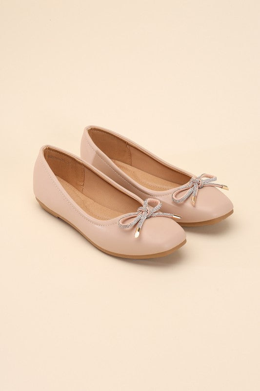 DOROTHY-77 Bow Ballet Flats Top Guy Footwear