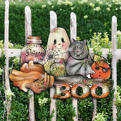 Brunhilda's Broom! Halloween Door Decor by Jamie Mills-Price - Thanksgiving Halloween Decor - 8457411H  DAME BOHEME